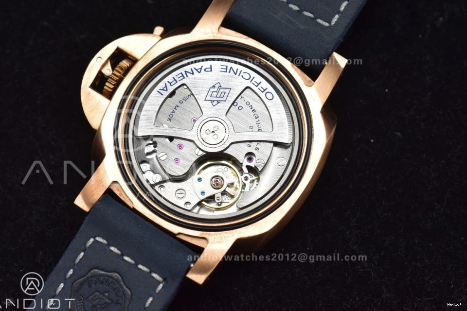 W 1:1 Blue Best on PAM1074 Calfskin VSF Blue Edition Bronzo Strap P.900 Clone Dial 0212